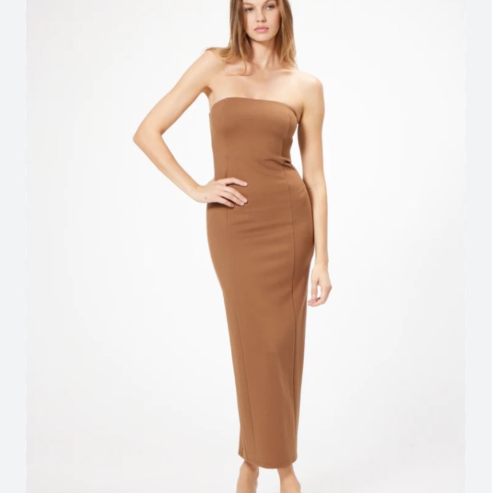 Sophie Rue / Anthropologie Jaqui Strapless Tube Dress | Brown | Size XS | NWOT